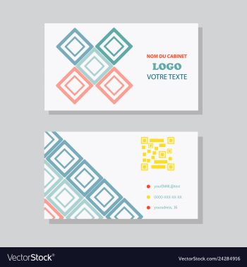 Business card background vector image Business card background vector image