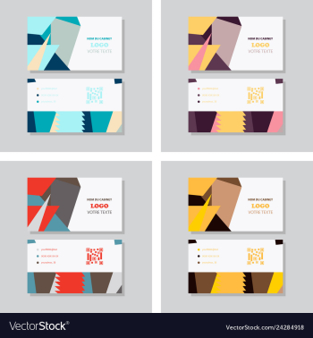 Business card background vector image Business card background vector image