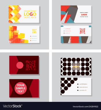 Business card background vector image Business card background vector image