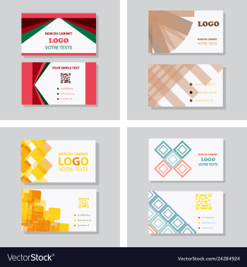 Business card background vector image Business card background vector image