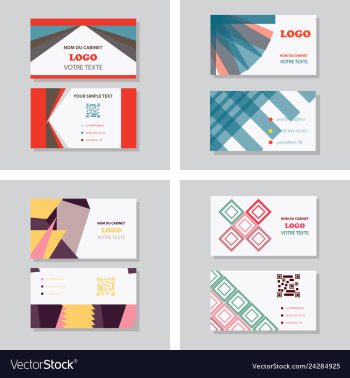 Business card background vector image Business card background vector image