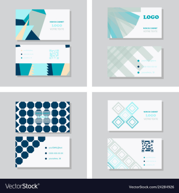 Business card background vector image Business card background vector image