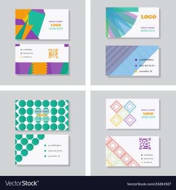 Business card background vector image Business card background vector image