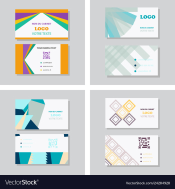 Business card background vector image Business card background vector image
