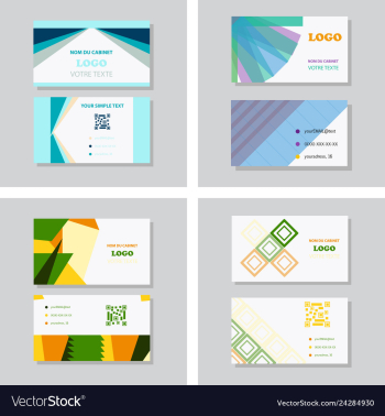 Business card background vector image Business card background vector image