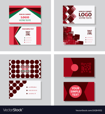 Business card background vector image Business card background vector image