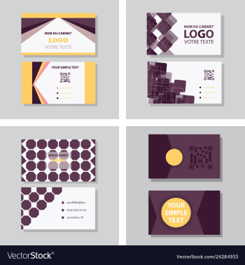 Business card background vector image Business card background vector image