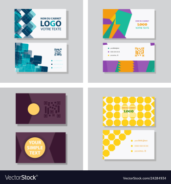 Business card background vector image Business card background vector image