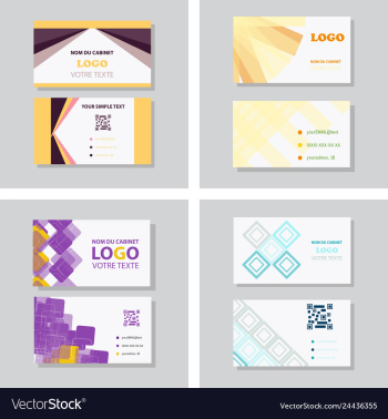 Business card background vector image Business card background vector image