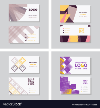 Business card background vector image Business card background vector image