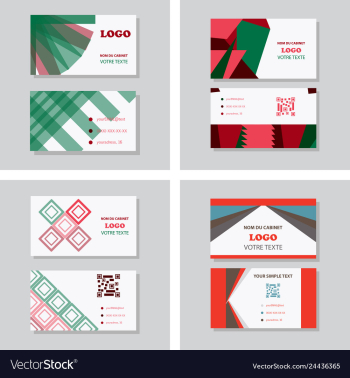 Business card background vector image Business card background vector image