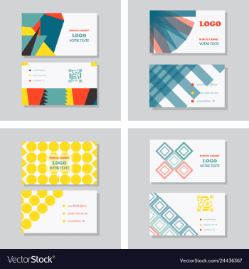 Business card background vector image Business card background vector image