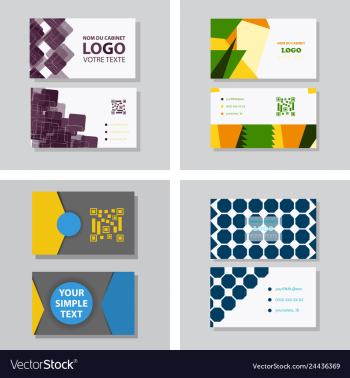 Business card background vector image Business card background vector image