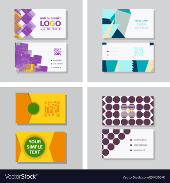 Business card background vector image Business card background vector image