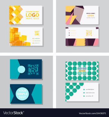 Business card background vector image Business card background vector image
