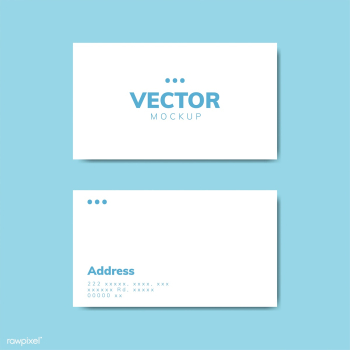 Business card design mockup vector | Free stock vector - 496449