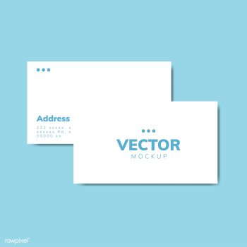 Business card design mockup vector | Free stock vector - 496457