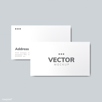 Business card design mockup vector | Free stock vector - 496460