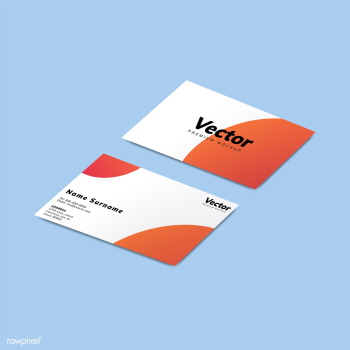 Business card design mockup vector | Free stock vector - 496470