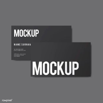 Business card design mockup vector | Free stock vector - 496485