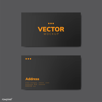 Business card design mockup vector | Free stock vector - 496539