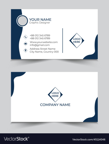 business card design or visiting card templ