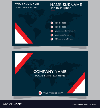 business card design template