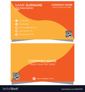 business card design template