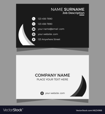 business card design template