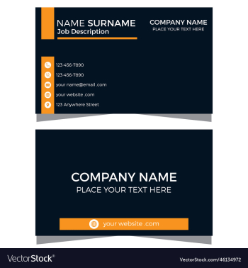 business card design template