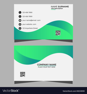 business card design template vactor