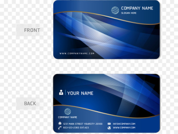 Business Card Design - Vector blue business card Business Card Design - Vector blue business card