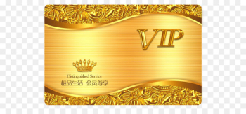 Business card Gold Template - VIP membership card business card design 