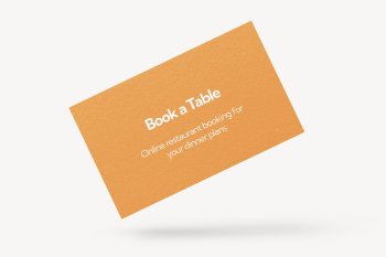 Business card mockup, orange 3D | Free PSD Mockup - rawpixel