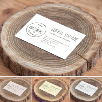 Business card of nature business mock up Business card of nature business mock up