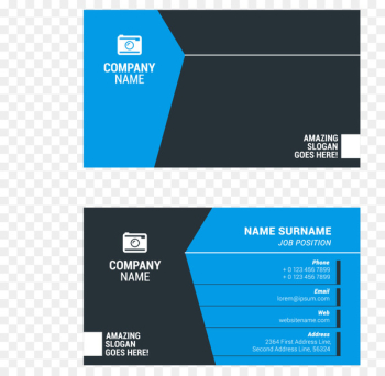Business card Surname Visiting card Illustration - business card 