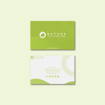 Business card template with beauty concept Free Psd