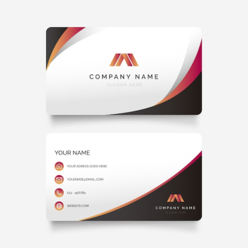 Business Card with Modern Design