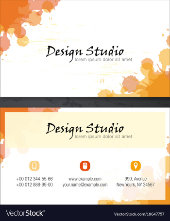 Business cards templates vector image Business cards templates vector image