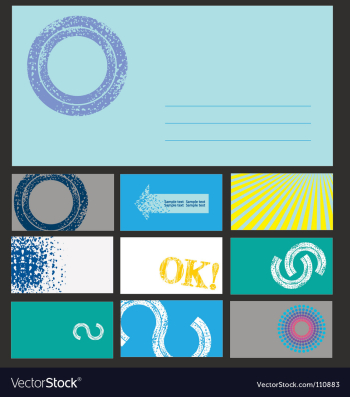 Business cards vector image Business cards vector image