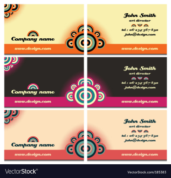 Business cards vector image Business cards vector image