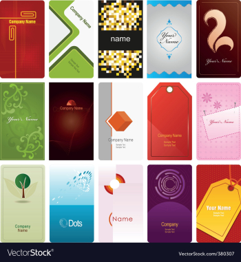 Business cards vector image Business cards vector image