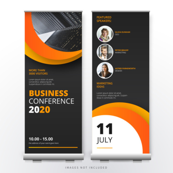 Business conference roll up template Business conference roll up template