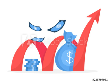 Business finance growth concept Business finance growth concept