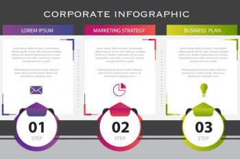 Business infographic presentation template Free Vector Business infographic presentation template Free Vector