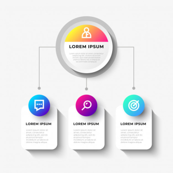 Business infopgraphic with organization chart Free Vector Business infopgraphic with organization chart Free Vector