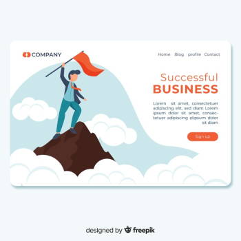 Business landing page Business landing page