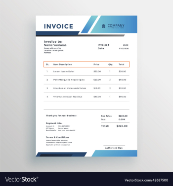 business letterhead page