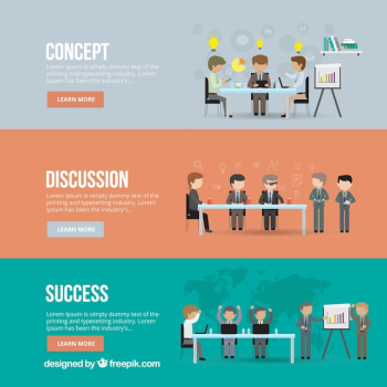 Business meeting banners Business meeting banners