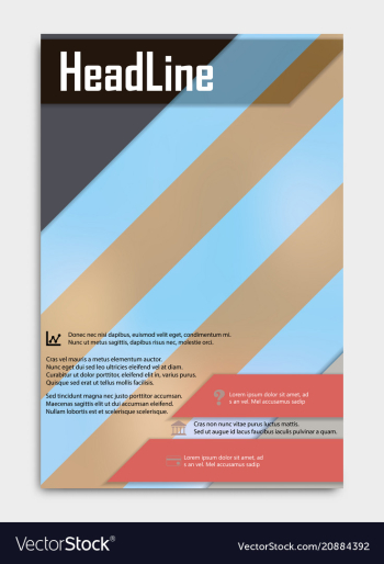 Business multipurpose annual report brochure vector image Business multipurpose annual report brochure vector image